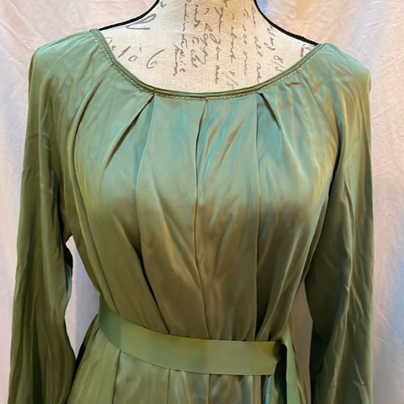 Elie Tahari Silk Long Sleeve Dress - Picture 2 of 7